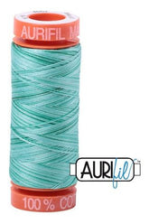 Aurifil Mako 50wt Cotton 200 m 220 yd. spool - 4662 Creme de Menthe